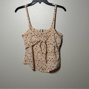 Madewell Women‎ Cream Beige Multicolor Camisole Top size 4